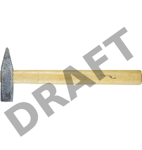 Молоток слесарный НИЗ 500 г с деревянной рукояткой