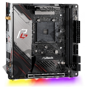 Материнская плата ASRock X570 PHANTOM GAMING –ITX/TB3, Socket AM4, AMD X570, 2xDDR4-2667, HDMI+DP, 1xPCI-Ex16, 4xSATA3(RAID 0/1/10), 1xM.2, 8 Ch Audio, GLan, WiFi 802.11ac, (0+2)xUSB2.0, (4+2)xUSB3.2, 1xUSB3.2/Thunderbolt™ Type-C™, 1xPS/2, Mini-ITX, RTL