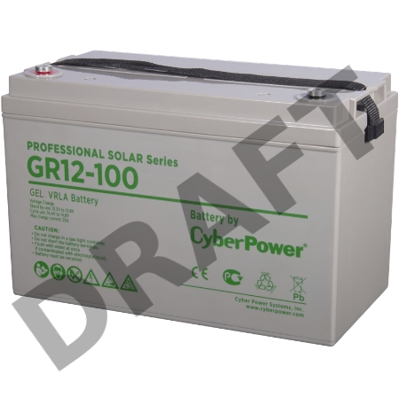 Аккумуляторная батарея PS solar (gel) CyberPower GR 12-100 / 12 В 100 Ач Battery CyberPower Professional solar series (gel) GR 12-100 / 12V 100 Ah