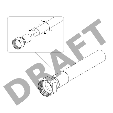 РАЗЪЕМ  F-разъем  для SAT  (с резиновым уплотнителем) Rexant