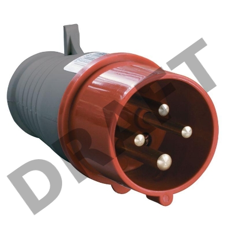 Вилка эл. каб. 16А 3P+PE 380В IP44 ССИ-014 ИЭК PSR02-016-4