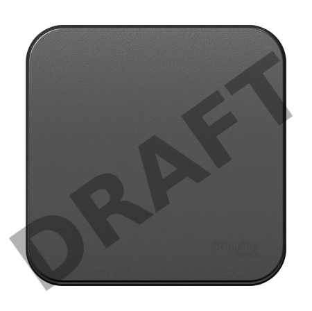 Переключатель 1-кл. ОП BLANCA (сх.6) 10А 250В изол. пласт. антрацит SchE BLNVA106016