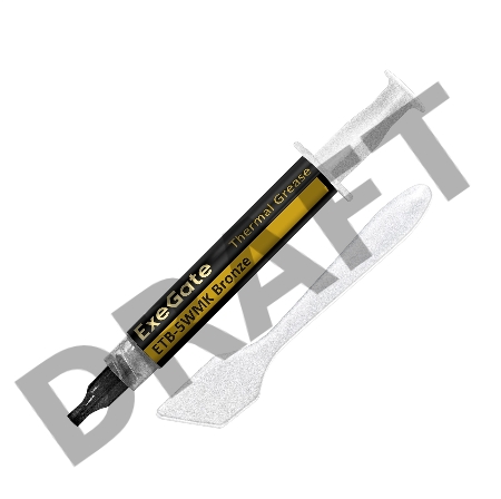 Термопаста ExeGate ETB-5WMK Bronze (4,9 Вт/(м•К), 1.5г, шприц с лопаткой)
