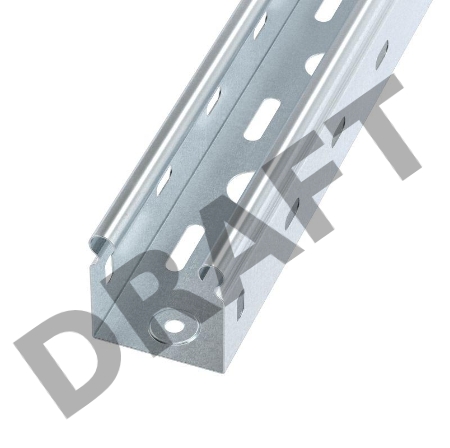 Лоток листовой перфорированный 50х50 L3000 сталь 0.6мм S3 ДКС SPL3505