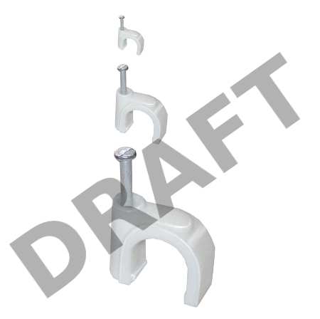 Скоба креп. прям. 8мм с гвозд. (уп.100шт) ИЭК USK21-08-100