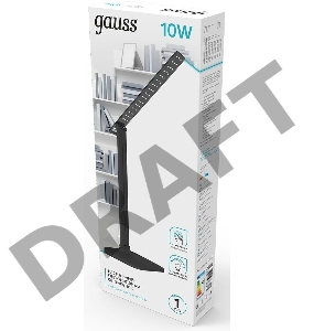 Светильник Gauss GT2012 настольный на подставке черный 10Вт