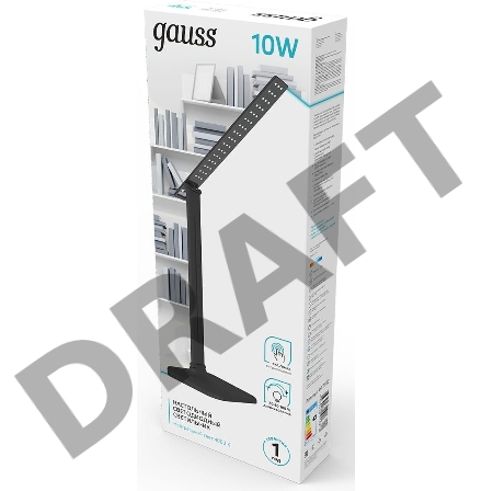 Светильник Gauss GT2012 настольный на подставке черный 10Вт