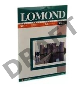 Фотобумага LOMOND Односторонняя Матовая, 90г/м2, A4 (21X29,7)/25л. для струйной печати