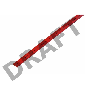 Термоусаживаемая трубка REXANT 8,0/4,0 мм, красная, упаковка 50 шт. по 1 м