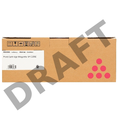 Тонер-картридж Ricoh тип SP C220 малиновый для Aficio SP C220S/C221SF/C222SF/ SP C220N/C221N/C222DN 2300 отп.
