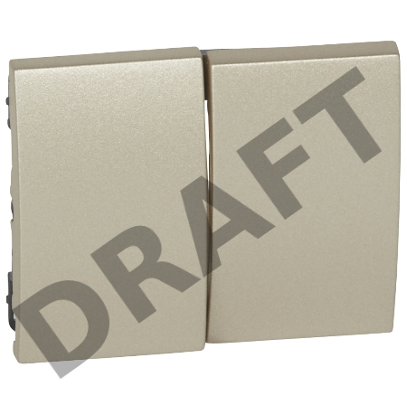 Лиц. панель для двойного выкл., titanium G.Life 