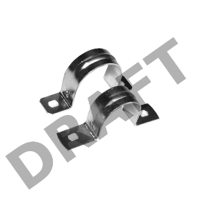 Скоба креп. метал. оцинк. двухлап. d40 (уп.20шт) Рувинил С21440