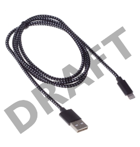 Кабель Buro Braided BHP RET LGHT-B-BR USB A(m) Lightning (m) 1м черный