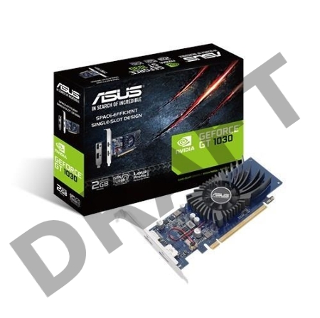 Видеокарта Asus  GT1030-2G-BRK nVidia GeForce GT 1030 2048Mb 64bit GDDR5 1228/6008/HDMIx1/DPx1/HDCP PCI-E  low profile Ret