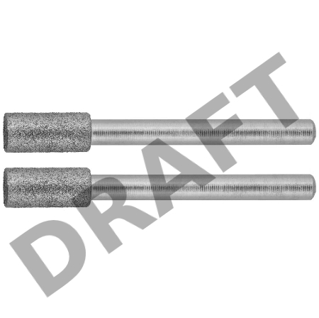 Набор шарошек ЗУБР 35920  алмазные d4.8x10.0х3.2мм L38мм 2шт.