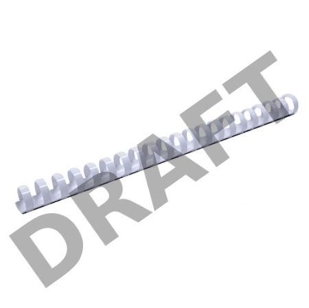 Пружины для переплета пластиковые Fellowes Lamirel LA-7867401 14мм белый 100 шт