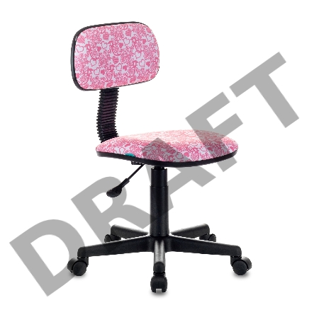 Кресло детское Бюрократ CH-201NX/HEARTS-PK розовый сердца Hearts-Pk