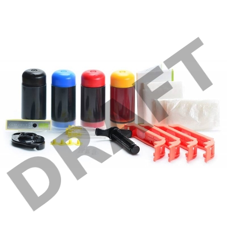 Заправочный набор Cactus CS-RK-CB317-320 цветной (4x30мл) HP PhotoSmart B8553/C5383/C6383/D5463/5510