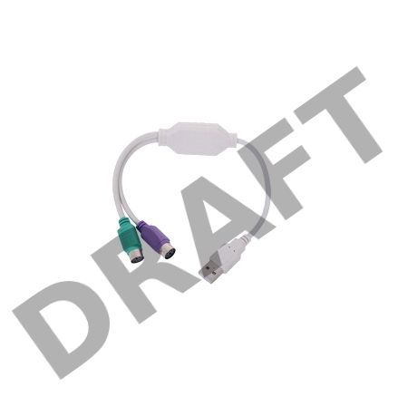 Переходник Gembird Конвертер с USB Am на 2xPS/2  UAPS12