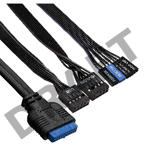 Корпус Miditower ExeGate EX290188RUS AA-442U2-AA400 (ATX, AA400 8 см, 1*USB+2*USB3.0, аудио, черный)