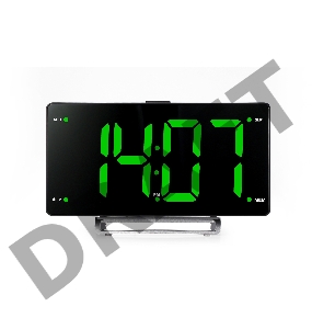 Радиобудильник Hyundai H-RCL246 черный LCD подсв:зеленая часы:цифровые FM