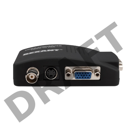 Конвертер BNC + S-video на VGA  REXANT