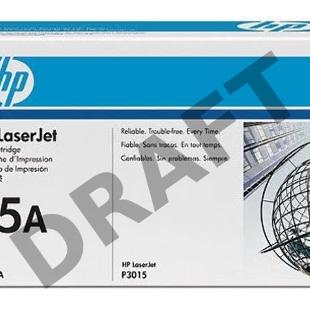 Тонер-картридж HP CE255A черный LJ P3015 (6000стр.)