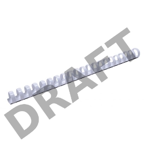 Пружины для переплета пластиковые Fellowes Lamirel LA-7867002 10мм белый 100 шт