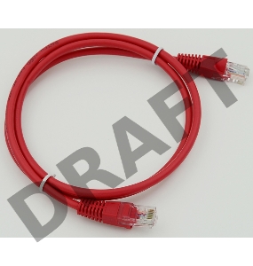 Сетевое оборудование  Patchcord molded 5E Copper 1m Red