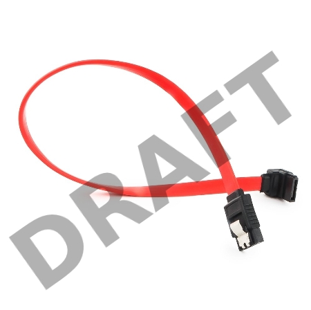 Кабель интерфейсный SATA Cablexpert CC-SATAM-DATA90-0.3M, 30см, угловой разъем, 7pin/7pin, защелка, пакет