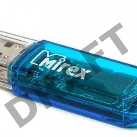 Флеш Диск 16GB Mirex Elf, USB 3.0, Синий