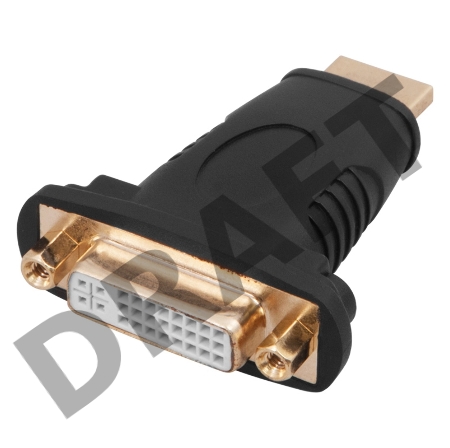 Переходник штекер HDMI - гнездо DVI-I   REXANT