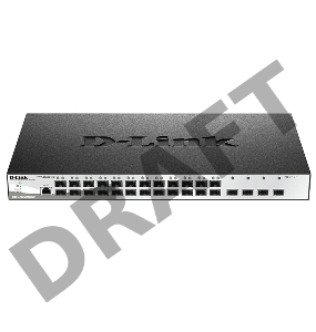 Коммутатор D-Link DGS-1210-28XS/ME Управляемый 2 уровня с 24 портами 100/1000Base-X SFP и 4 портами 10GBase-X SFP+