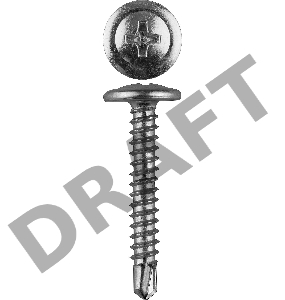 Зубр Саморезы с прессшайбой и сверлом по листовому металлу до 2мм, PH2, 4,2x16мм, ТФ1, 500шт 4-300211-42-016