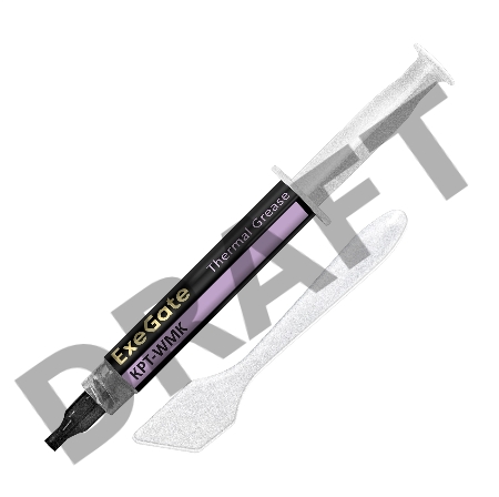 Термопаста ExeGate KPT-WMK (0,8 Вт/(м•К), 5г, шприц с лопаткой)