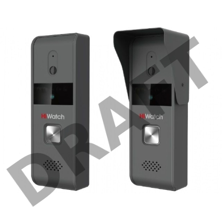 Видеопанель Hikvision DS-D100P монохромный сигнал CMOS цвет панели: темно-серый