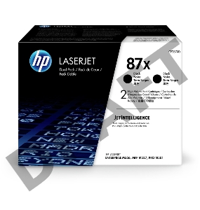 Тонер-картридж двойная упаковка HP 87X (CF287XF/CF287XD) черный для LJ M506/M501/M5272*18 000 стр.)