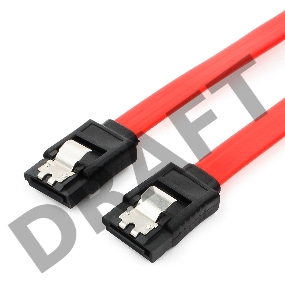 Кабель интерфейсный SATAIII Cablexpert CC-SATAM-DATA-0.3M, 30см, 7pin/7pin, защелка, пакет