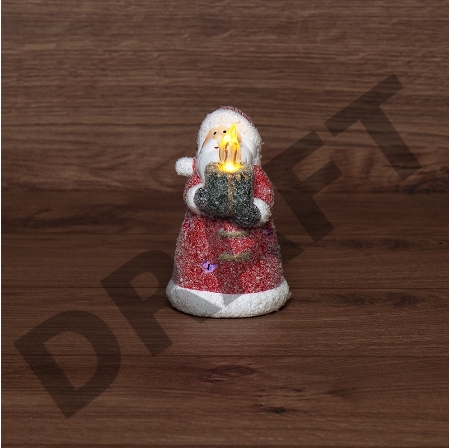 Керамическая фигурка «Дед Мороз со свечкой» 7х7х12 см