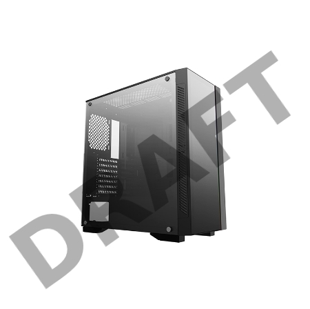 Корпус Deepcool MATREXX 55 V3 ADD-RGB 3F без БП, большое боковое окно, 3xRGB LED 120мм ветилятора спереди, RGB LED спереди, черный, ATX