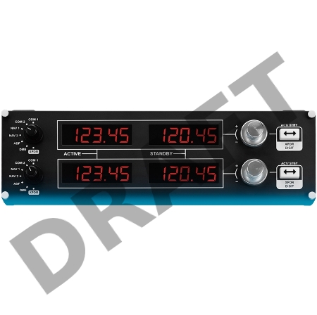 Контроллер игровой Logitech G Saitek Pro Flight Radio Panel (радиопанель для авиасимуляторов)