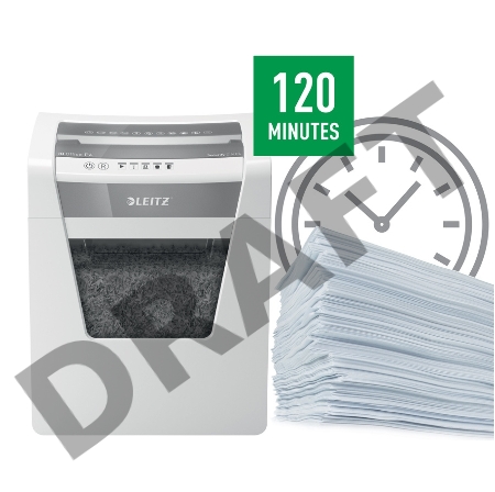Шредер Leitz IQ Office (секр.P-4)/фрагменты/15лист./23лтр./скрепки/скобы