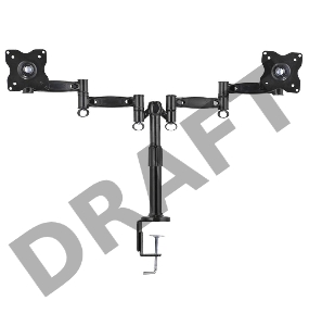 Кронштейн Kromax OFFICE-3 черный для 2-х мониторов LCD 15