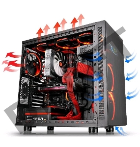 Корпус Thermaltake Suppressor F31 черный без БП ATX 2x120mm 2xUSB2.0 2xUSB3.0 audio front door bott PSU