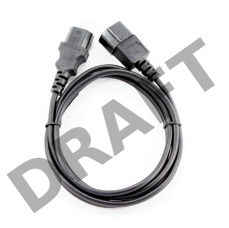 Кабель питания сист.блок-монитор Cablexpert PC-189-1-5M, 5м, C13-C14, 3x1кв.мм., черный, с заземлением