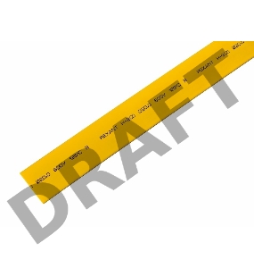 Трубка термоусадочная 20.0/10.0 1м жел. REXANT 22-0002