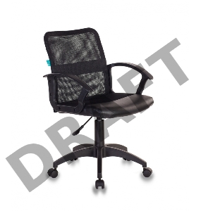 Кресло Бюрократ CH-590/BLACK спинка сетка черный сиденье черный искусственная кожа