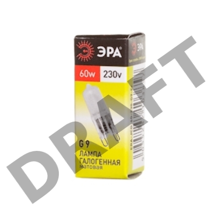 Лампа галогенная ЭРА G9-JCD-60-230V-Fr  (100/1000/35000)