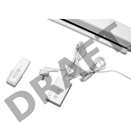 Экран 250x250см Motoscreen 1:1 настенно-потолочный рулонный (моторизованный) 139' фибергласс