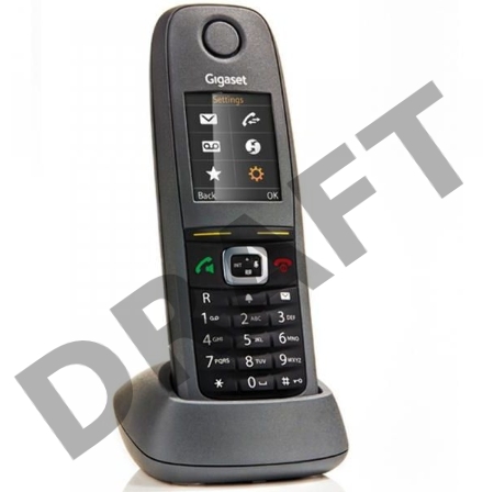 Беспроводной телефон Gigaset R650H PRO RUS'(комплект: трубка и зарядное устройство, цветной дисплей, IP65, GAP, Cat-Iq 2.0)